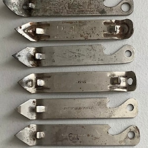 Lot of 6: Vintage Bottle / Can Openers Ballantine’s Piels Aylmer Tomato Juice