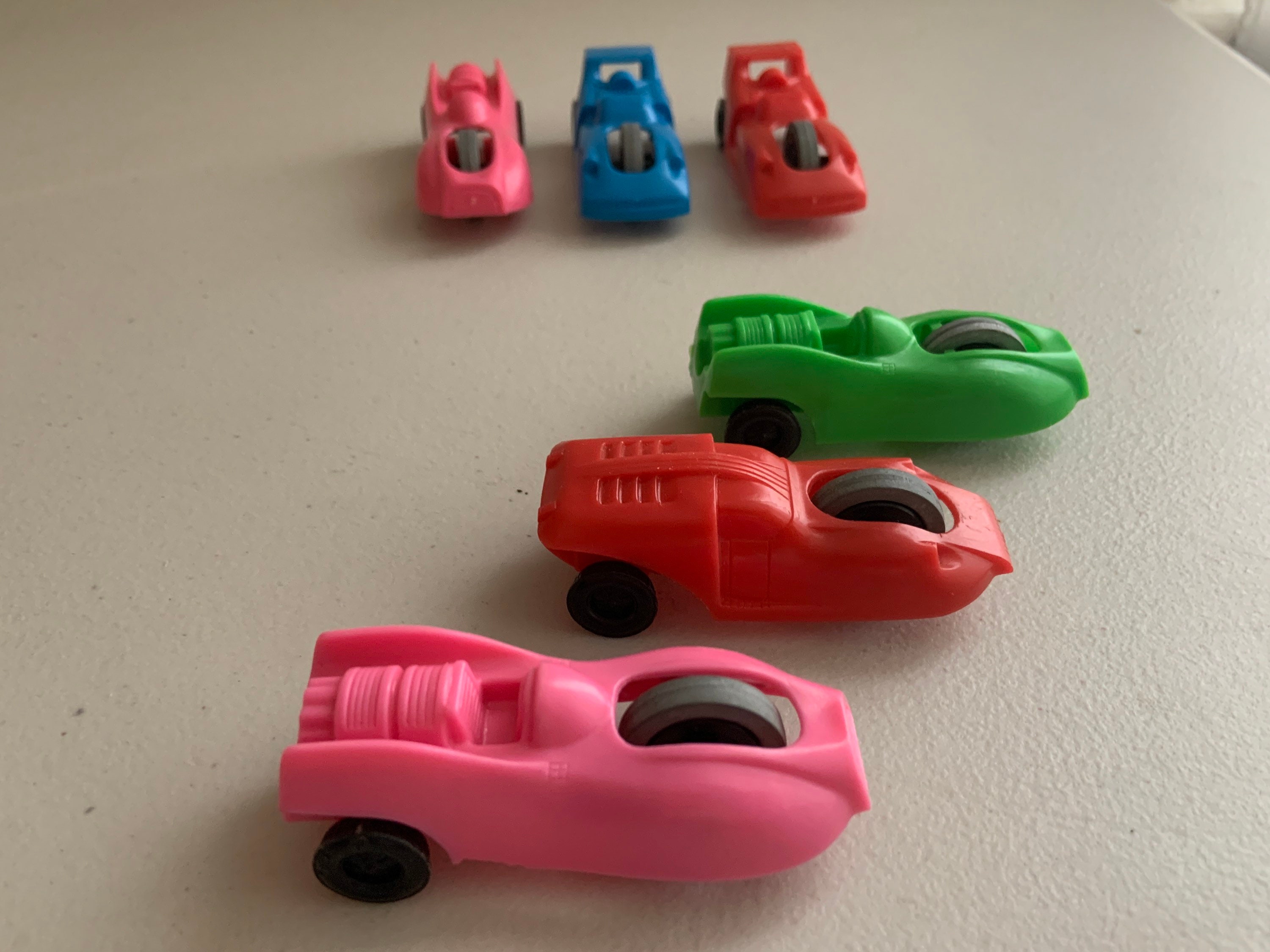 Lot of 6: Gyro Cars Vintage Capn Crunch Toy - Gyro Car
