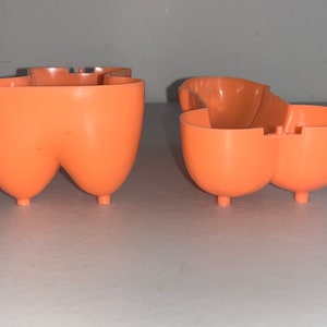 Vintage 2 Piece Set - Novelty Adult M/F Plastic Confectionery Molds - Jello Gelatin Chocolate / Anatomical Detailing
