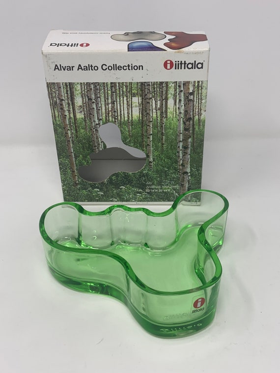 Alvar Aalto Water Green Bowl W/box - 5.5” X 4” / Glass Finland - Etsy