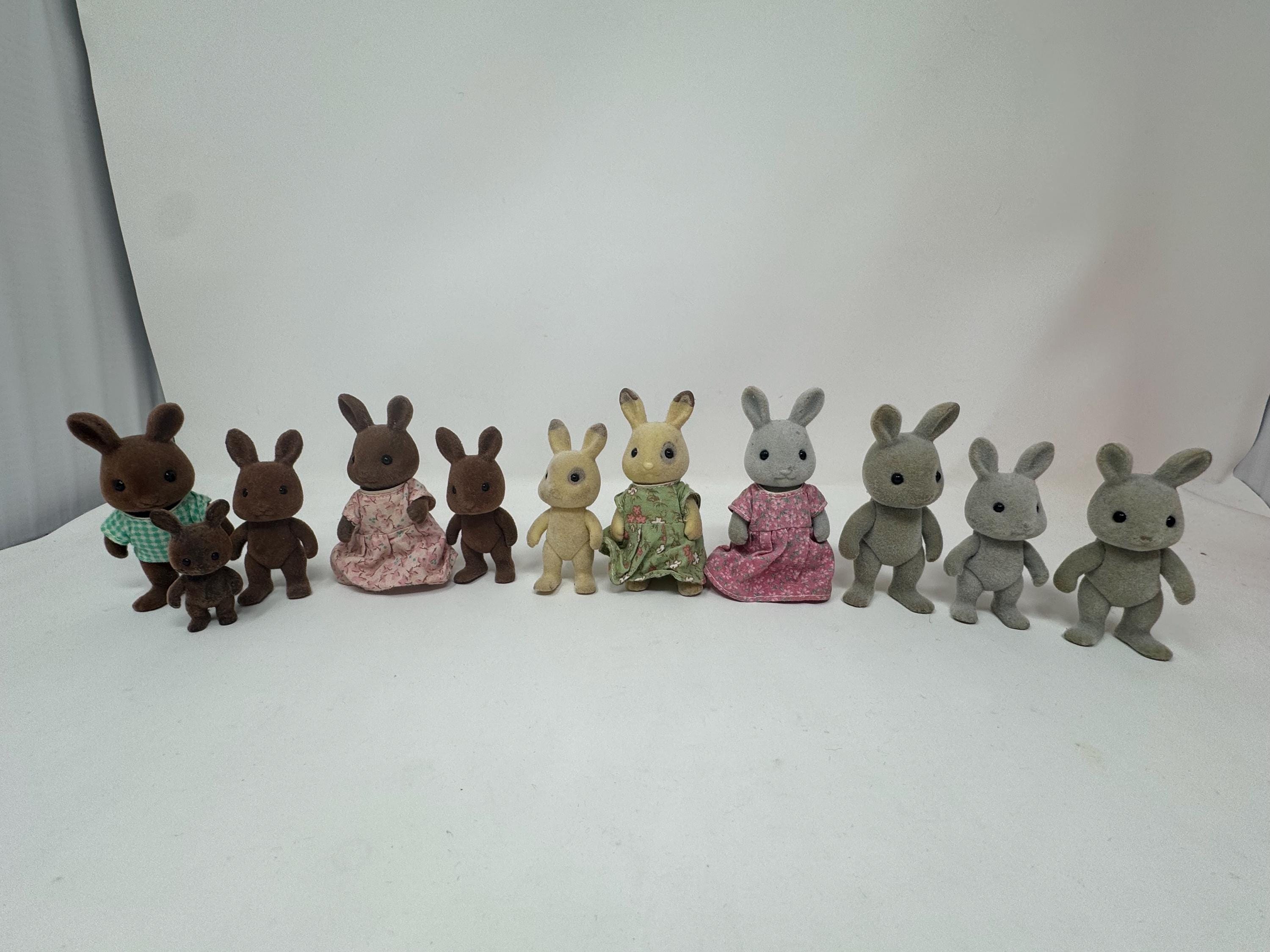 コンのお家ページ　 Maple Bunny S 11 Pc Bunny Family Lot - Maple Town Story / Sylvanian Families