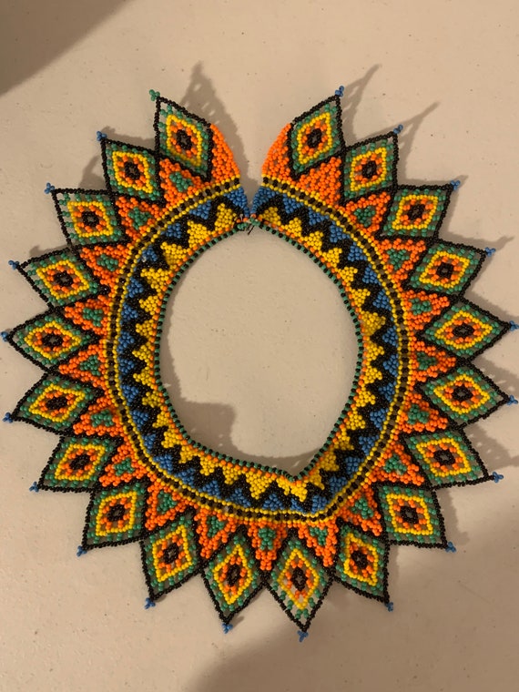 Beaded Bib Necklace - image 2