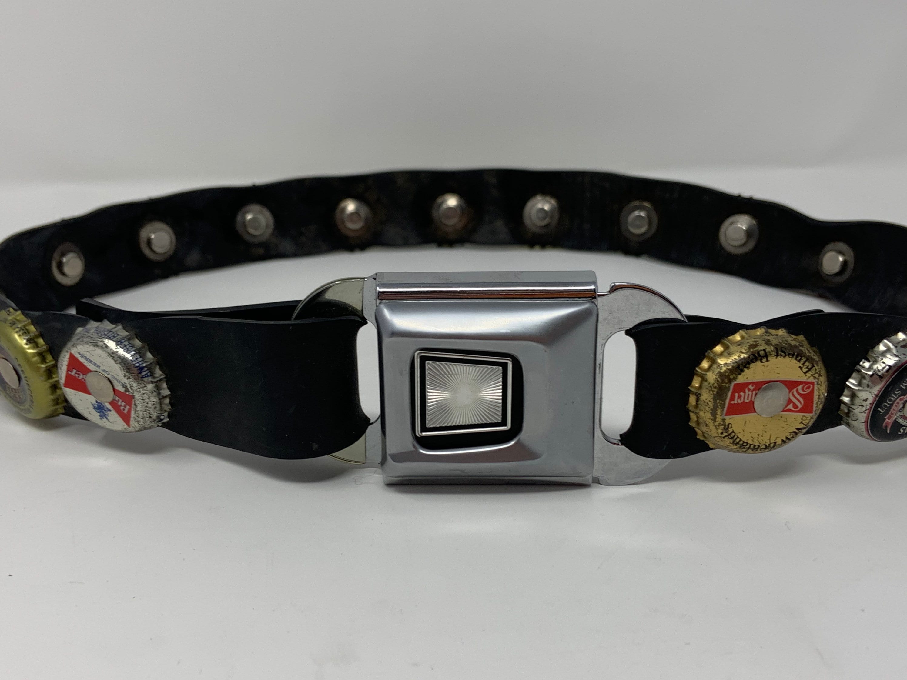 Vintage Upcycled Punk Rock Seatbelt Belt - 31” Seatbelt  display picture 1