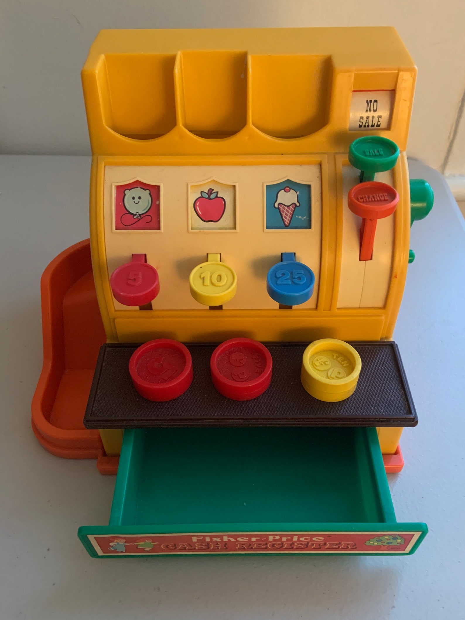 Vintage Fisher Price Cash Register No.926 / Working W/coins Etsy