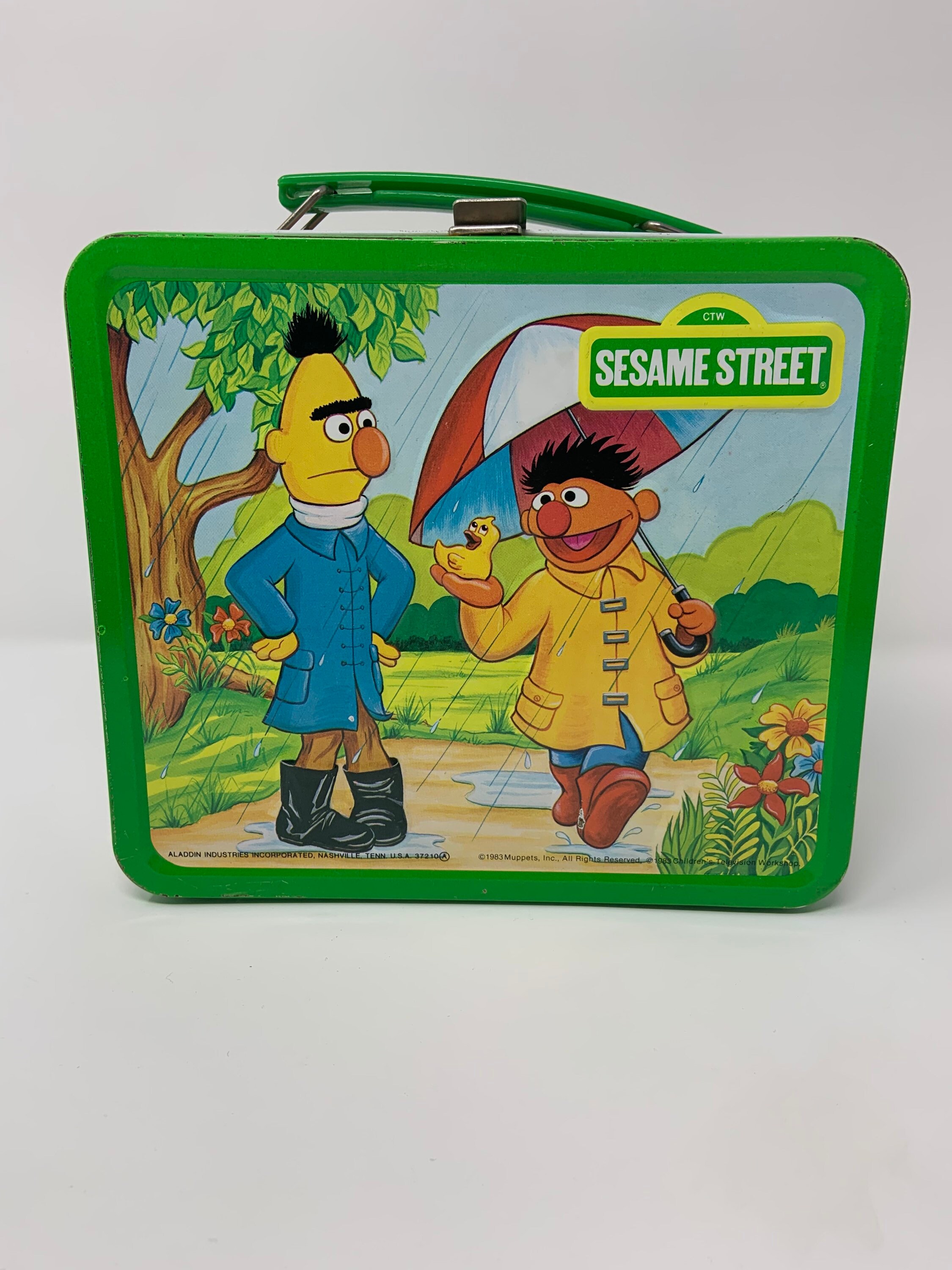 Vintage Sesame Street Four Seasons Lunch Box / Aladdin Metal (1983