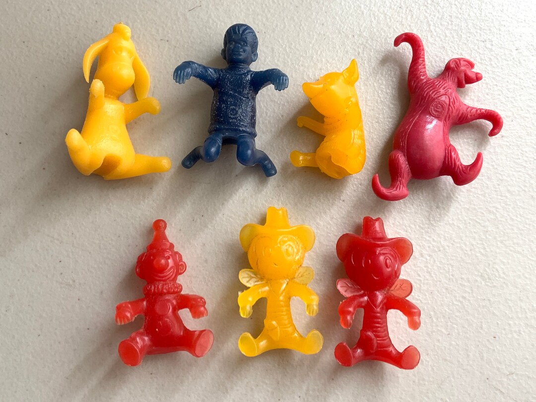 Lot of 7 - 1960s Nabisco Spoon Sitters - Baloo Eeyore Piglet