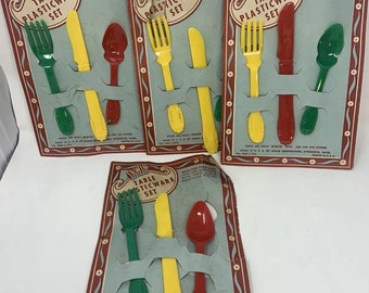 NOS Vintage Irwin Toys Play Utensils Set - Lot of 4 / 12pc Total