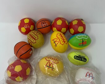 マクドナルド　McDonald's スポーツ　オーストラリア　1994年 1990 Mcdonalds Sportsball Happy Meal Box and Balls Complete