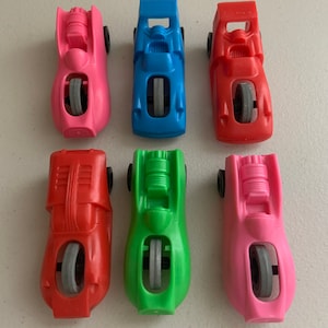 Lot of 6: Gyro Cars Vintage Capn Crunch Toy - Gyro Car Cereal Prizes Premiums 1970s