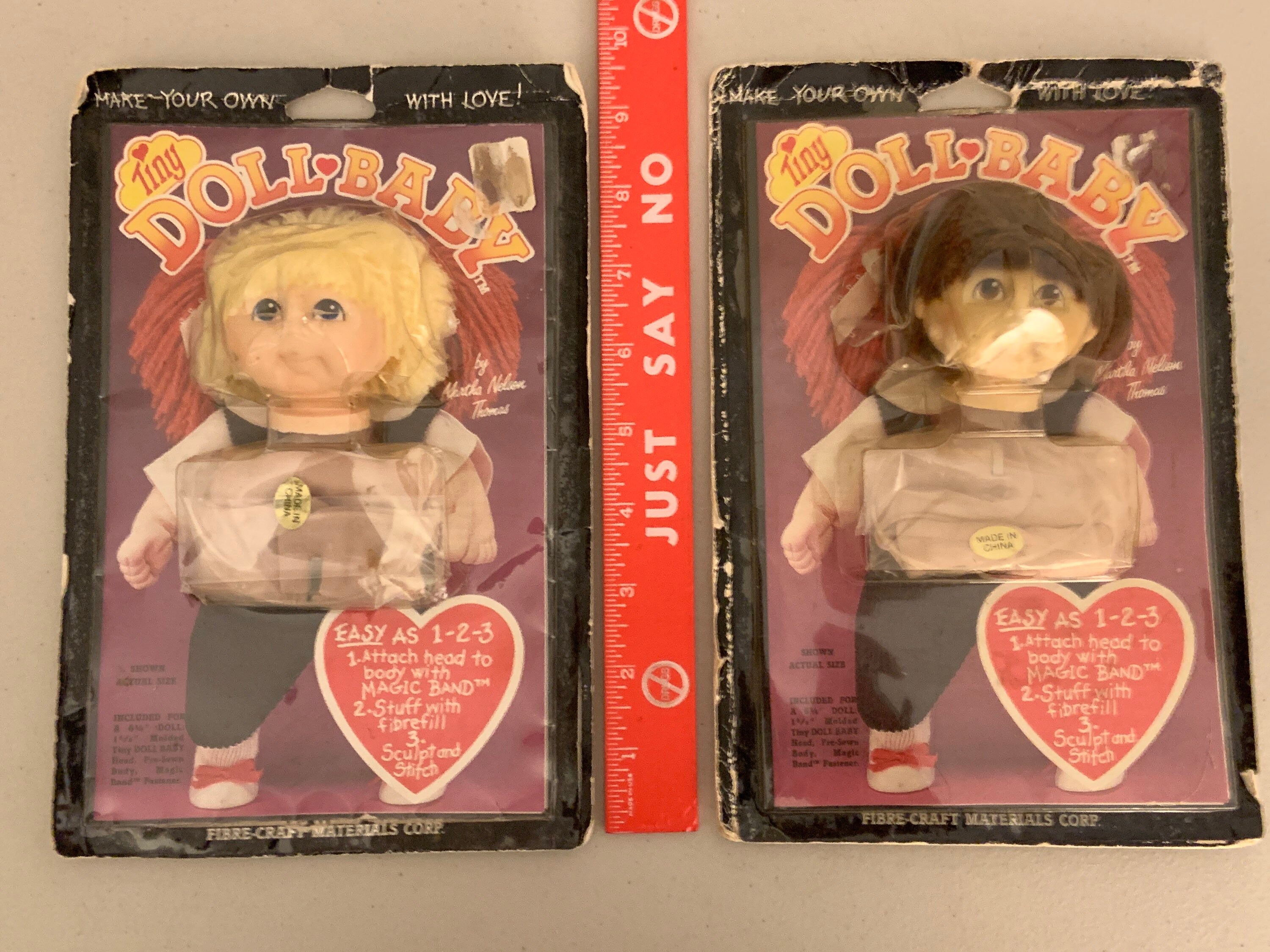 Set of 2 NOS FibreCraft Materials Corp Tiny Doll Baby Head & Etsy.de