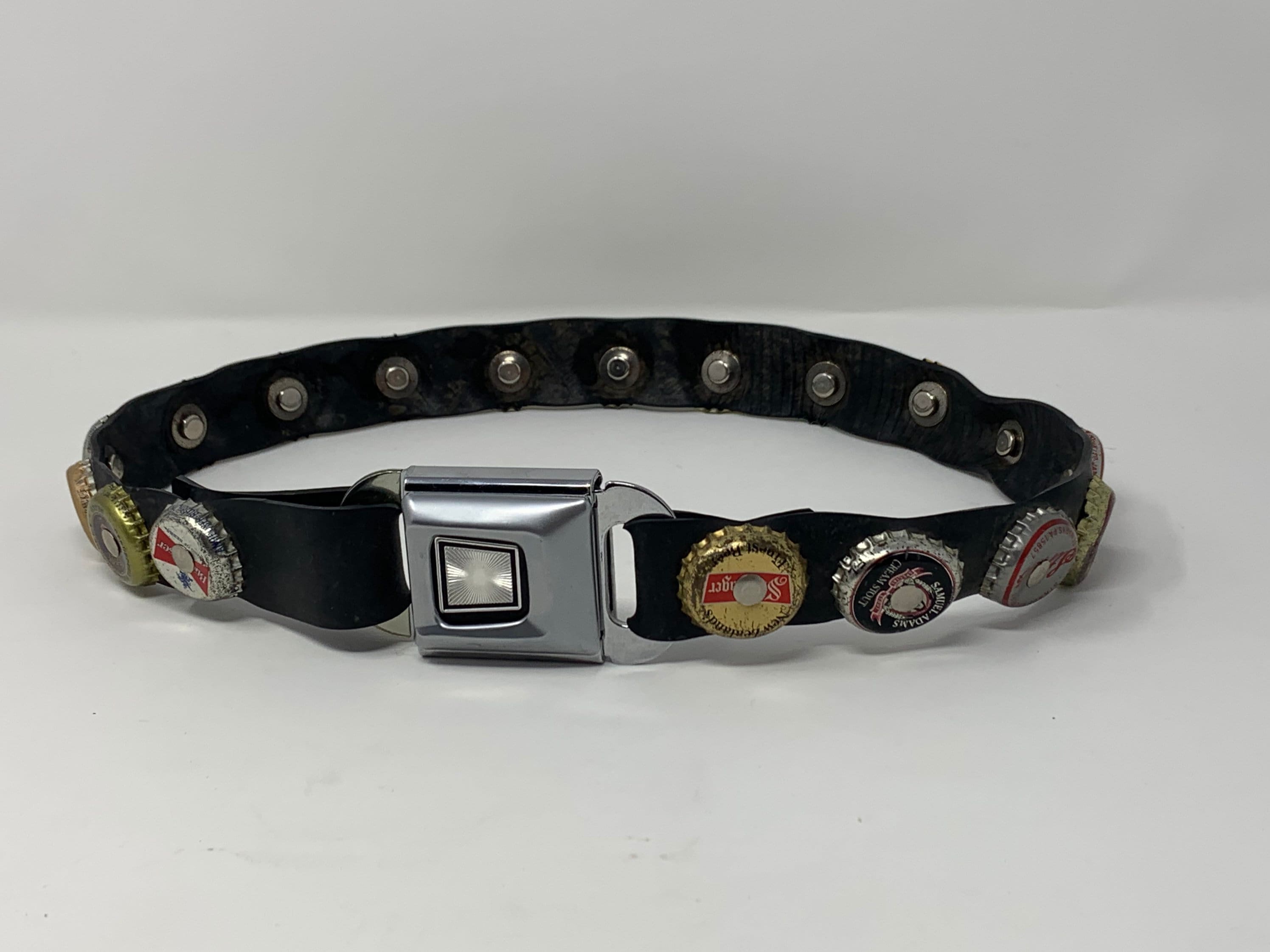 Vintage Upcycled Punk Rock Seatbelt Belt - 31” Seatbelt  display picture 2