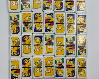 THE SIMPSONSドミノ Simpsons Super-sized Dominoes (28 Pc) - Complete W