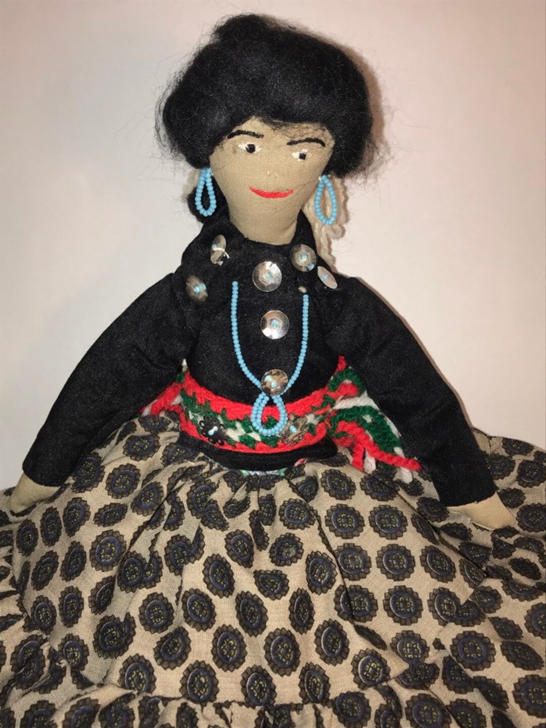 Vintage Native American Cloth Doll / 1950s 1960s US Southwest Etsy