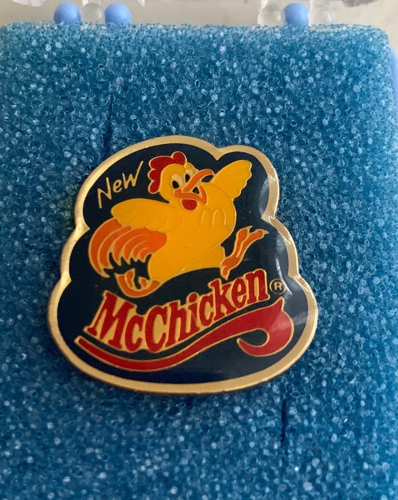 Vintage McDonalds “Try New McChicken” Lapel Pin 1”