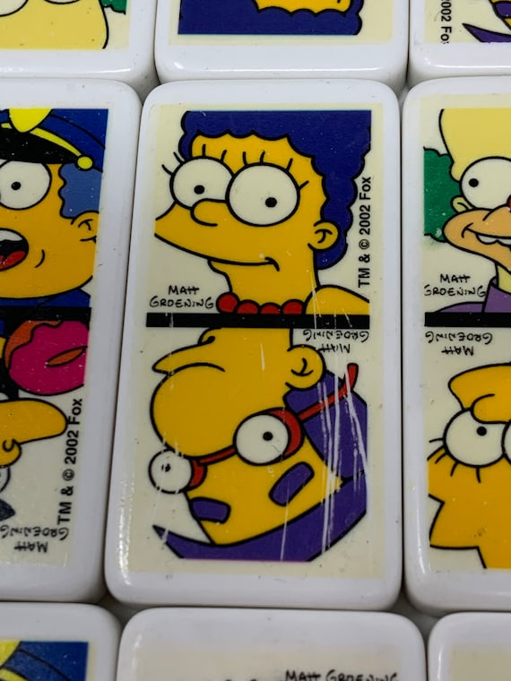 THE SIMPSONSドミノ Simpsons Super-sized Dominoes (28 Pc) - Complete W