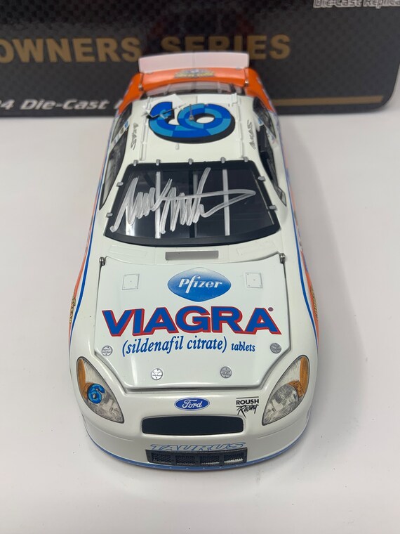 MARK MARTIN #6 Viagra ORANGE Ford Taurus 1:24 Scale / Signed - Etsy