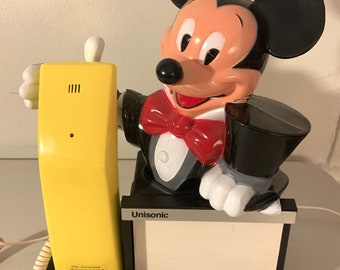Mickey Mouse Phone Original Box Vintage 1997 World's 1st Animated