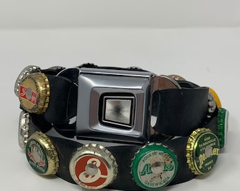 Vintage Upcycled Punk Rock Seatbelt Belt - 31” Seatbelt  display picture 1