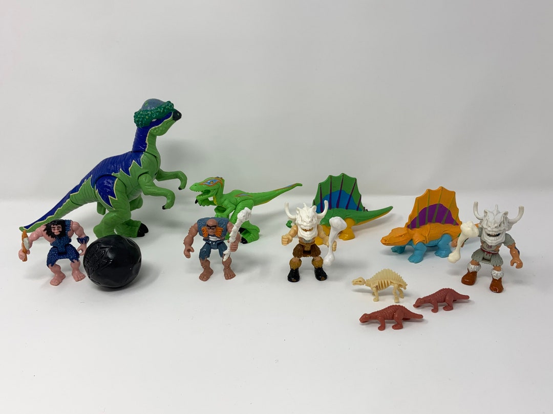 Fisher Price Imaginext Dinosaur Caveman Boulder Prehistoric Action