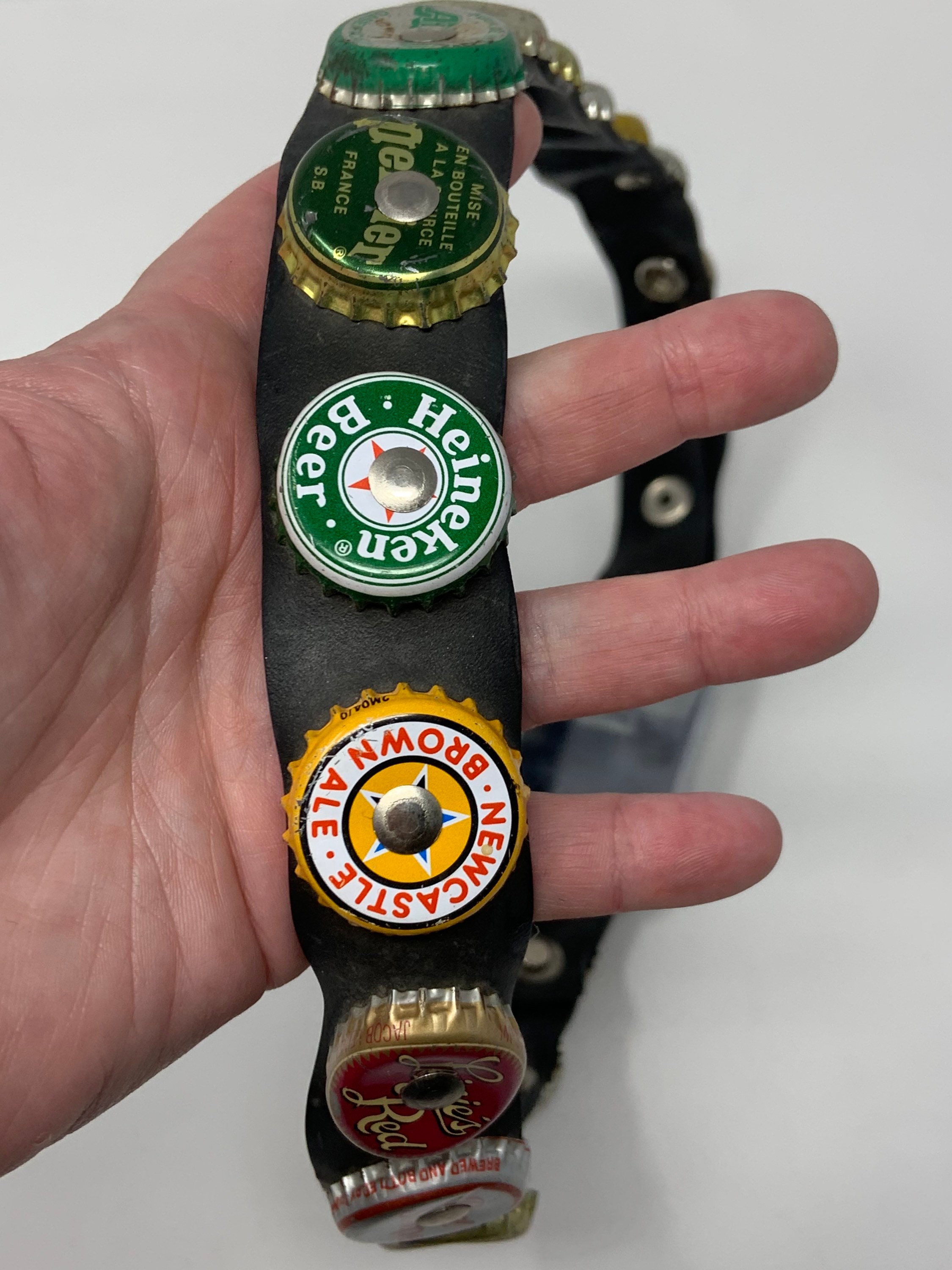 Vintage upcycled punk rock seatbelt 31\