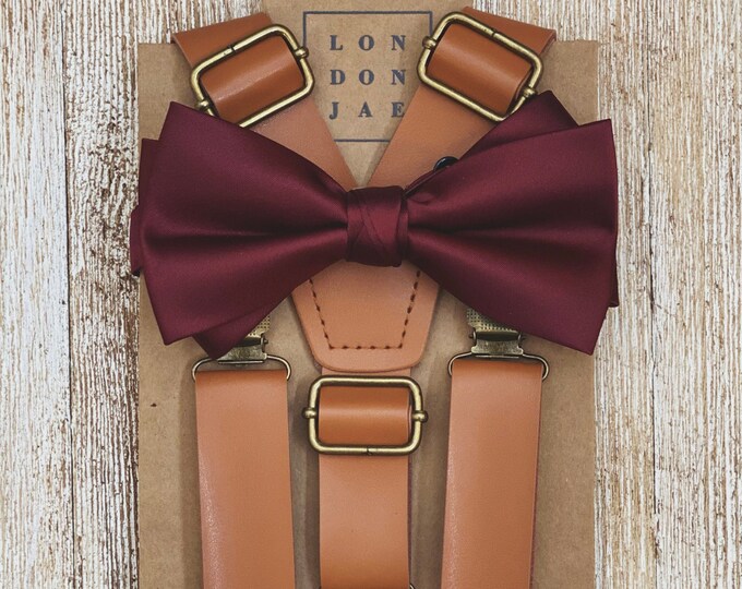 burgundy wine tie