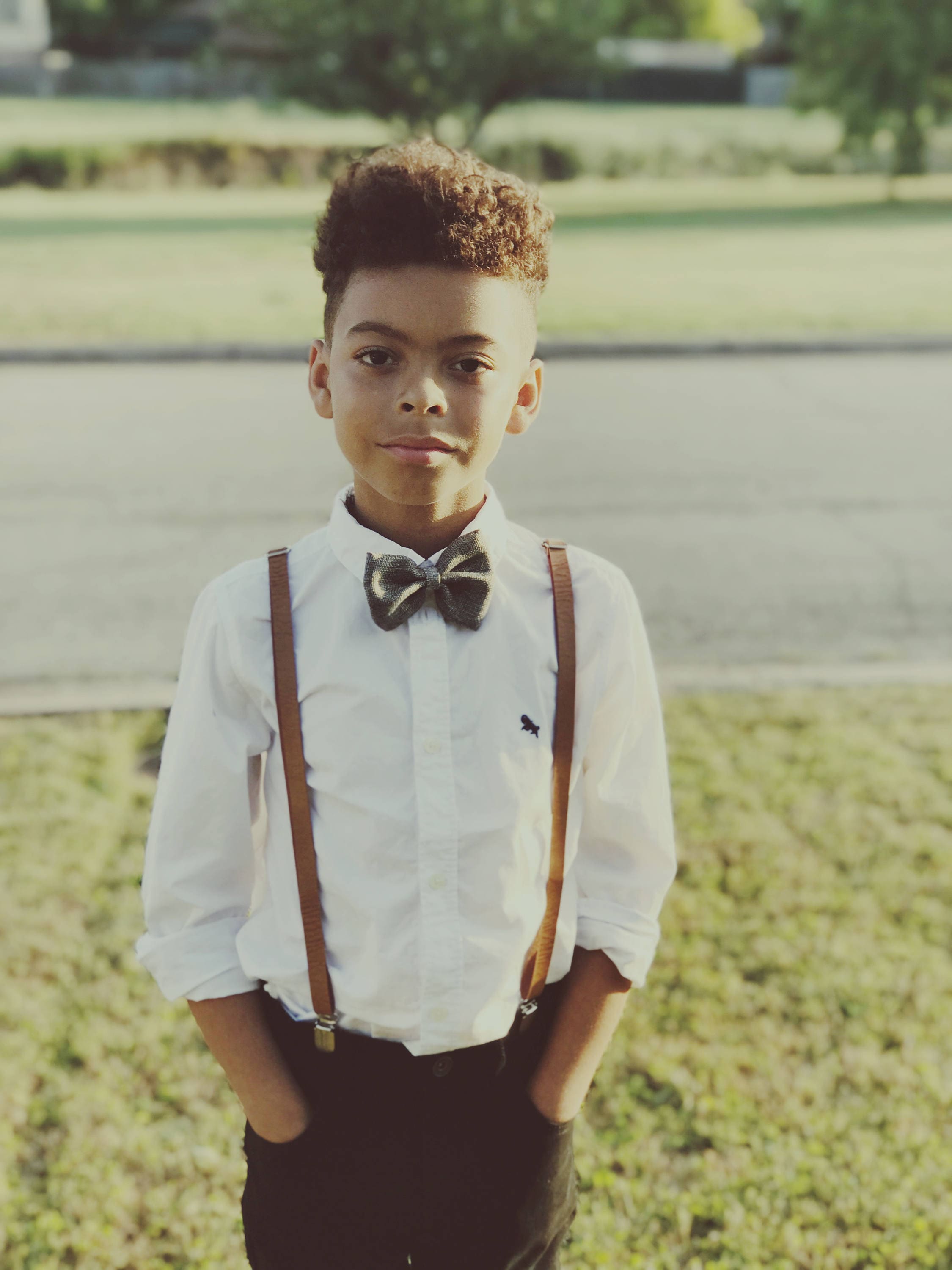 boy suspenders and bow tie outfit