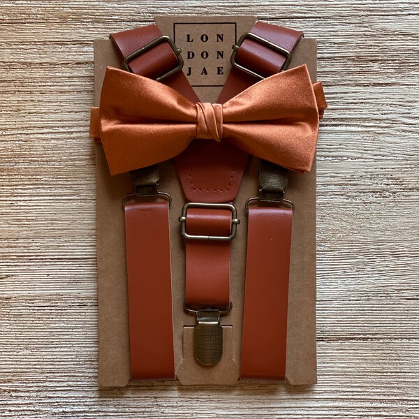 burnt orange bow ties