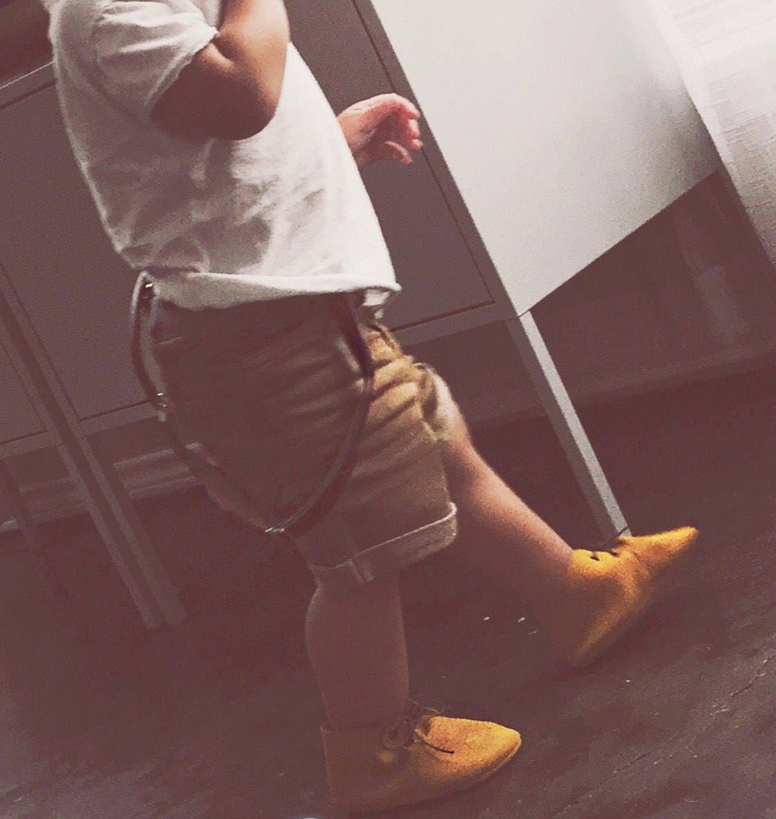 Mustard Oxford Shoes Baby Leather Toddler Shoes Gold Baby Etsy