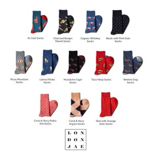 Personalized Wacky Socks for your Groomsmen Proposal, Groomsmen Gift Box, Sock Label, Groom Socks, Wedding Socks image 3