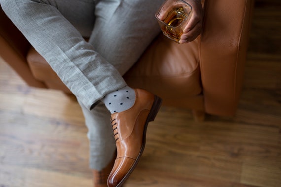 Bronze Tie Shoes 