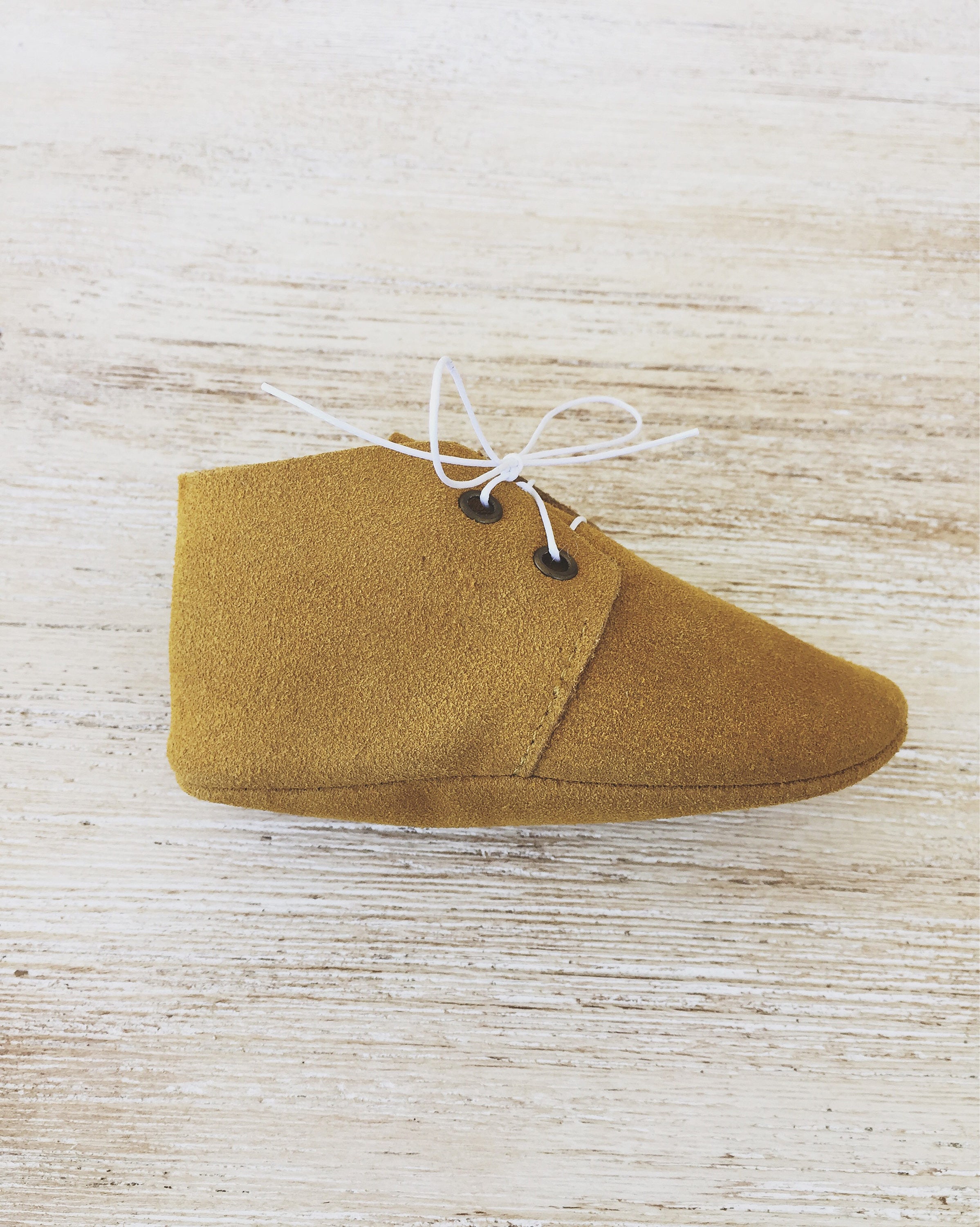 Mustard Oxford Shoes Baby Leather Toddler Shoes Gold Baby Etsy