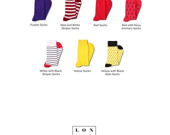 Bonangel Calcetines divertidos, calcetines divertidos para hombres,  calcetines de vestir locos, calcetines de animales con gráficos de alimentos