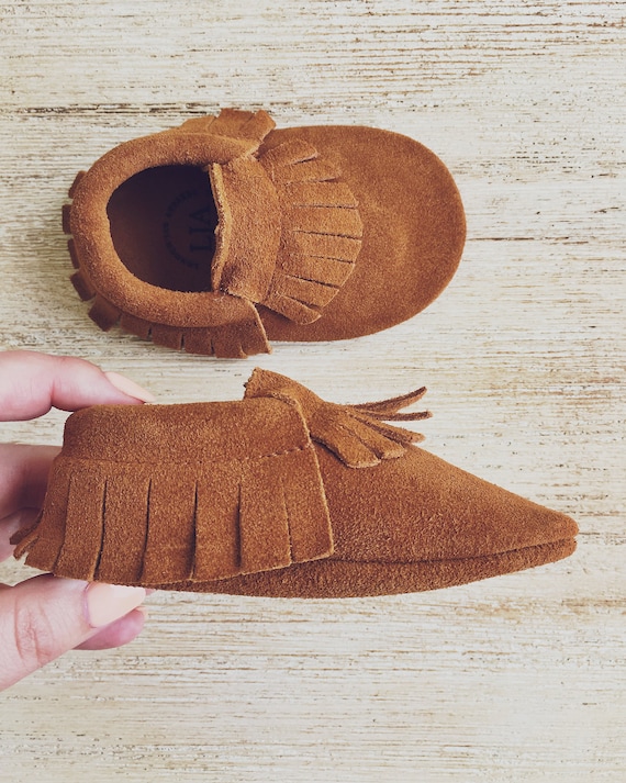 suede baby moccasins