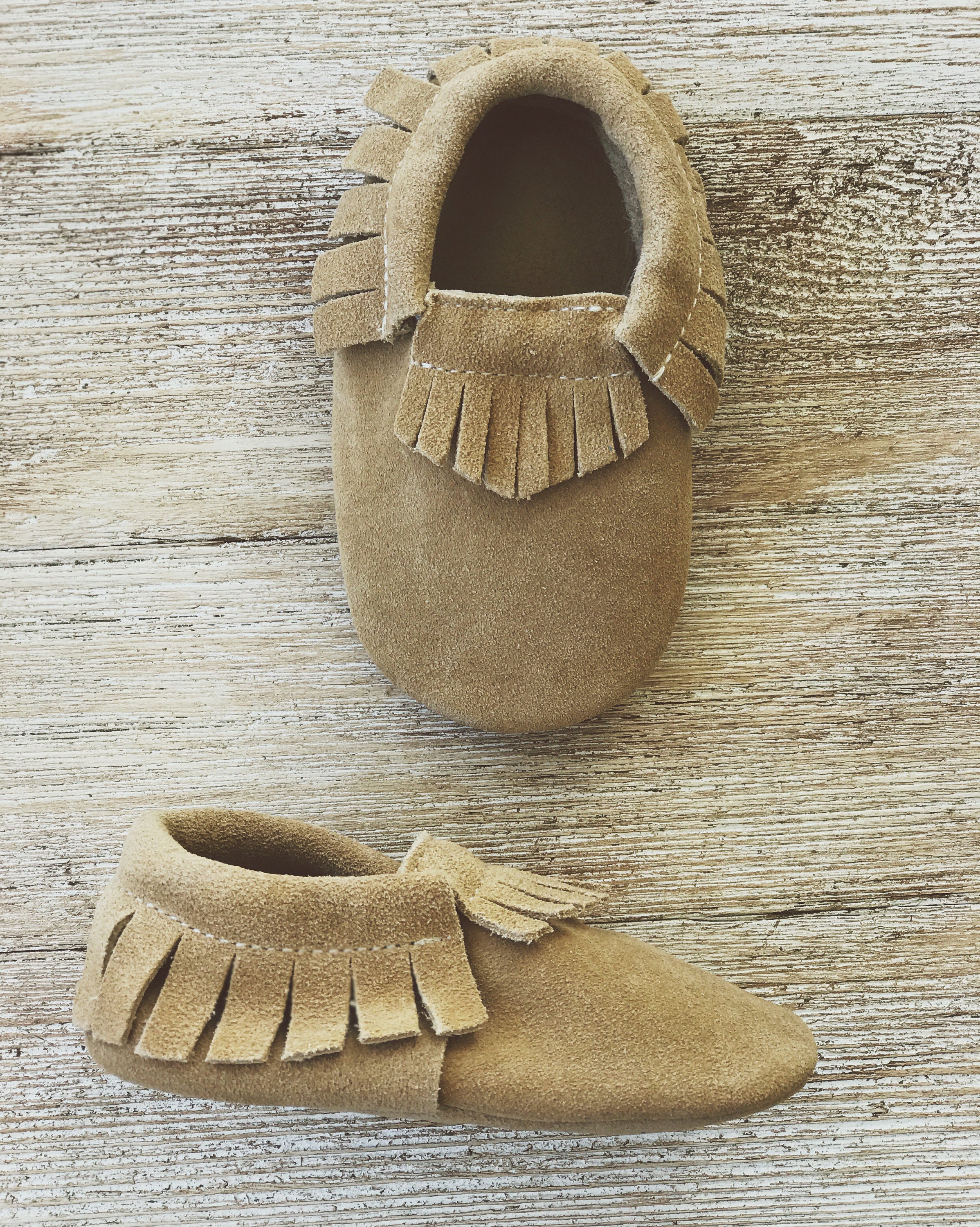 Camel Suede Baby Moccasins Baby Moccs Brown Leather Baby Camel Suede Baby Moccasins Baby Moccs Brown Leather Baby