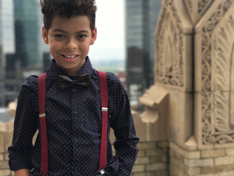 ring bearer outfit burgundy