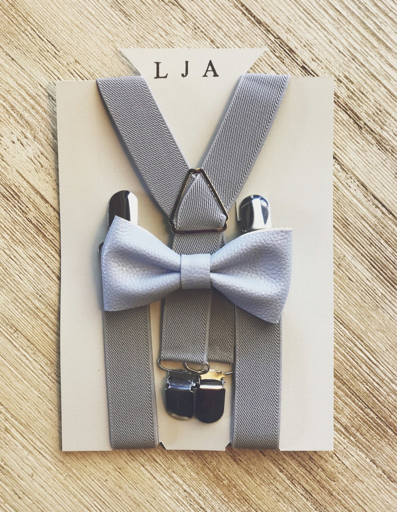 Baby Blue Bow Tie and Suspenders for Groomsmen Wedding Outfit Etsy