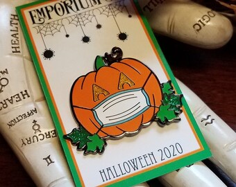 PRE ORDER Masked Pumpkin Halloween 2020 Enamel Pin