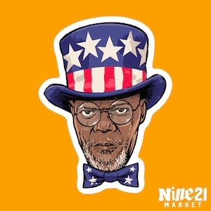 PLAY THE GAME - Sticker, Uncle Samuel L Jackson Kendrick Lamar Super Bowl Halftime Show, Decorative Decals, Water Bottle Stickers,