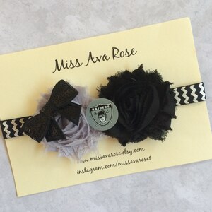 Oakland Football Headband- Football Headband- Raiders Headband ...