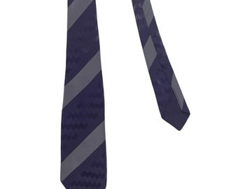 Cravate Art Déco vintage des années 1930 ~ Rockabilly / Swing ~ Cravate / Cravate ~ Rayé