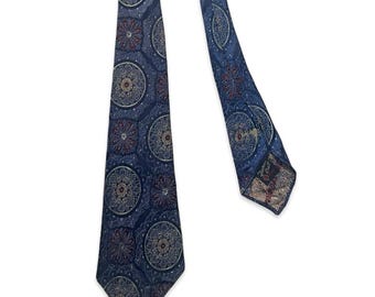 Cravate vintage des années 1930 / 1940 FASHION CRAFT en brocart ~ Art déco / Rockabilly / Swing ~ Cravate / Cravate