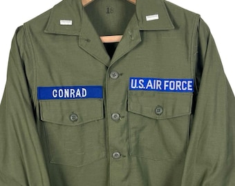 Vintage 1950s/1960s OG-107 Type 1 US Army Utility Shirt ~ Size M