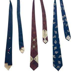 ネクタイ 50s style atomic pattern jacquard tie 1950s Atomic Tie - Etsy