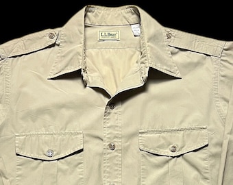 Vintage 70s Brooks Brothers Safari Style Shirt Jacket 42