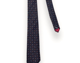 Vintage Paul Stuart Silk Necktie ~ Made in England ~ Paisley / Foulard ~ Repp Stripe ~ Preppy / Ivy Style / Trad ~ Tie