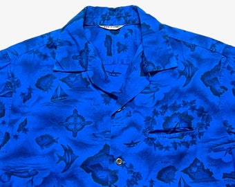 Vintage 1950s MCGREGOR Rayon Gabardine Sport Shirt ~ Size M ~ Loop