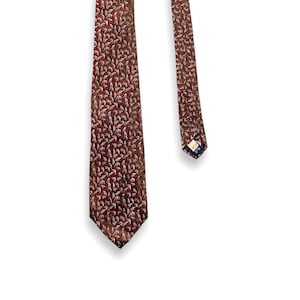 Vintage POLO RALPH LAUREN Necktie Brocade / Embroidered / Ancient Madder Preppy Ivy Style Trad Tie image 1