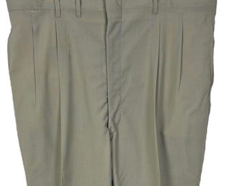 Vintage 1950s BOTANY Lightweight Tropical Wool Drop Loop Pants ~ 39 Waist ~ Hollywood ~ Rockabilly / VLV ~ Atomic ~ 50s Trousers ~