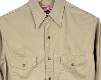 True Vintage 50s 60s Big Mac Penneys Sanforized Vat Dyed Shirt