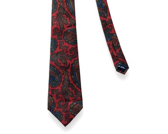 Vintage POLO RALPH LAUREN Silk Necktie ~ Paisley / Foulard / Repp Stripe ~ Preppy / Ivy Style / Trad ~ Tie